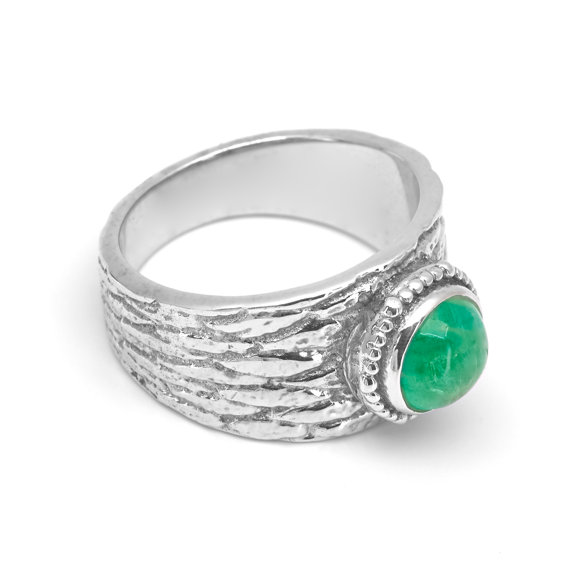 Bague emeraude argent Jane